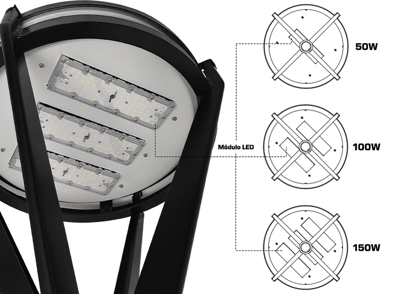 Luminária Jacareí LED